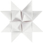 Papieren vlechtstroken, wit, L: 44+78 cm, d 6,5+11,5 cm, B: 15+25 mm, 32 stroken/ 1 doos