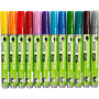 Glas- & Porseleinstiften, diverse kleuren, lijndikte 2-4 mm, semi-dekkend, 72 stuk/ 1 doos