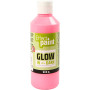 Glow in the Dark, fluorescerende lichtrood, 250 ml/ 1 fles