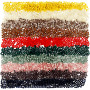 Kunststof kralen, ass. kleuren, diam. 6 mm, gatgrootte 1,5 mm, 8x40 g/ 1 pk.