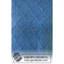 Blauw glas van DROPS Design - Blouse breipatroon maat S - XXXL
