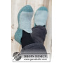 Good Morning Slippers van DROPS Design - Slippers Breipatroon maat 35/37 - 44/46