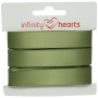 Infinity Hearts Satijn Lint Dubbelzijdig 15mm 563 Zachtgroen - 5m