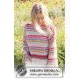 Candy Stripes by DROPS Design - Blouse breipatroon maat XS - XXL