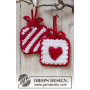 Hanging Gifts by DROPS Design - Haakpatroon cadeautjes 7x7cm