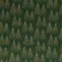 Popeline met kerstbomen folieprint goud 145cm 025 Groen - 50cm