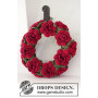 Christmas in Bloom by DROPS Design - Haakpatroon bloemenkrans 22cm 