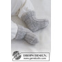 Little Pearl Socks van DROPS Design - Baby Sokjes Breipatroon maat 0/1 maand - 3/4 jaar