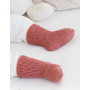 Rosy Cheeks Socks by DROPS Design - Baby Sokjes Breipatroon maat 0/1 maand - 3/4 jaar