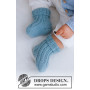 Dream in Blue Socks by DROPS Design - Babysokjes Breipatroon maat 1/3 maand - 3/4 jaar