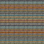 Katoenen tricot met ingebreid patroon 150cm 069 Geel patroon - 50cm