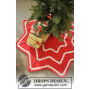Under the Christmas Tree by DROPS Design - Haakpatroon vloerkleed met strepen en zigzagpatroon 95cm