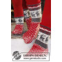 Christmas Stampede by DROPS Design - Breipatroon sokken met Scandinavisch patroon - maat 26/28 - 41/43