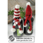 North Pole Pals by DROPS Design - Kerstversiering, muts en sjaal voor flessenbreiwerk