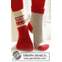 Twinkle Toes by DROPS Design 1 - Breipatroon sokken grijs patroon - maat 22/23 - 41/43