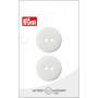 Prym platte plastic knop wit 25mm - 2 stuks