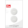 Prym platte plastic knop wit 23mm - 2 stuks