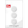 Prym platte plastic knop wit 20mm - 3 stuks