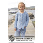 Sweet Bay Jacket by DROPS Design - Breipatroon vest met blaadjespatroon - maat 3/4 - 13/14 jaar