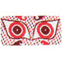 Borduurpakket voor de koningin - Athene brillenkoker rood 10 x 17 cm - Ontwerp van koningin Margrethe II