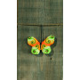 Permin borduurset vlinder lichtgroen 9x6cm