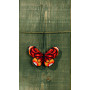 Permin borduurset vlinder rood 9x6cm