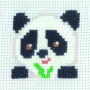 Permin borduurset Panda 8x8cm