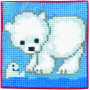 Permin borduurset kinderstrop ijsbeer 25x25cm