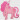 Strijksticker Roze Eenhoorn 6,5 x 7 cm