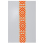 Tassenband katoen/polyester 38mm Natuurlijk/Oranje - 50 cm