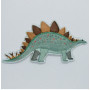 Strijkijzer-op Stegosaurus 8 x 4 cm