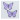 Strijklabel Purple Butterfly 4 x 3 cm - 2 stuks