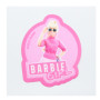 Strijkbare sticker Barbie Meisje 6 x 7 cm