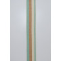 Tasband polyester 38mm Beige/Bruin/Turquoise - 50 cm