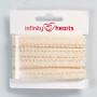 Infinity Hearts Kantband Polyester 11mm 2 Ecru - 5m