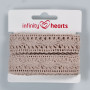 Infinity Hearts kanten lint polyester 25mm 3 zand - 5m