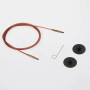 KnitPro draad / kabel voor verwisselbare rondbreinaalden 20 cm (wordt 40 cm incl. naalden) Bruin