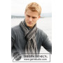 Caspian by DROPS Design - Breipatroon sjaal in ribbelsteek 150x22cm