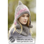 Sweet Winter Hat by DROPS Design - Breipatroon muts en halswarmer - maat S/M - L/XL